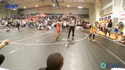 70 lbs Consi Of 4 - Cruz Canales, Claremore Wrestling Club vs Bear Kent, Pawhuska Elks Takedown