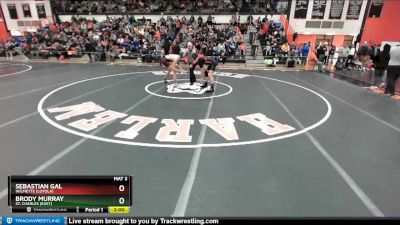 170 lbs Champ. Round 1 - Brody Murray, St. Charles (EAST) vs Sebastian Gal, Wilmette (LOYOLA)