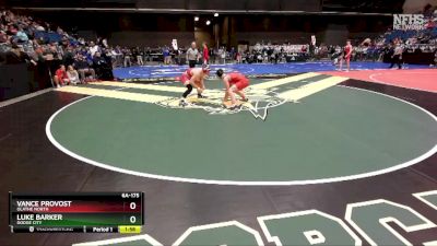 6A-175 lbs Semifinal - Luke Barker, Dodge City vs Vance Provost, Olathe North