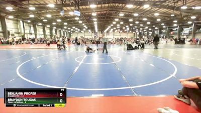 96 lbs Rd# 4- 2:00pm Friday Final Pool - Braydon Tougas, Team Michigan vs Benjamin Proper, Ranger WC