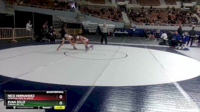 D1-113 lbs Quarterfinal - Nico Hernandez, Mountain View Hs (Mesa) vs Evan Soliz, Corona Del Sol