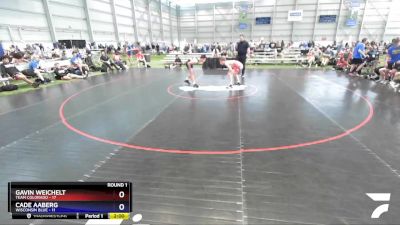 126 lbs Round 1 (8 Team) - Gavin Weichelt, Team Colorado vs Cade Aaberg, Wisconsin Blue