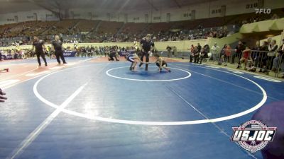 52 lbs 5th Place - Cooper Carlton, Cowboy Wrestling Club vs Jax Cisneroz, BullTrained