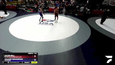 144 lbs Cons. Round 4 - Jacob Bell, Inland Elite Wrestling Club vs Vahagn Ghazaryan, California