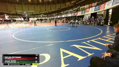 157 lbs Quarters & Wb (16 Team) - Colin Olivo, St. Augustine Prep vs Taylen Pettaway, Tallwood