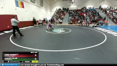 126 lbs Cons. Round 4 - Chris Barrett, Natrona County vs Haeden Blair, Thermopolis