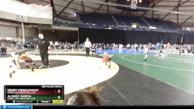 56 lbs 3rd Place Match - Henry DeBeaumont, Moses Lake Wrestling Club vs Alonso Garcia, Moses Lake Wrestling Club