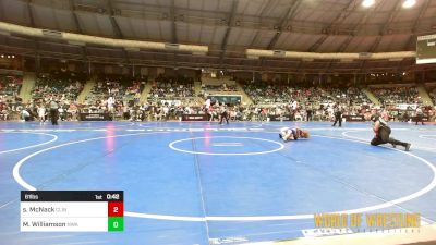 61 lbs Round Of 16 - Shataya McNack, Clinton, Mo Youth Wrestling Club vs Mackenzie Williamson, Nebraska Wrestling Academy