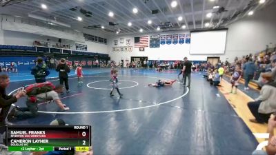 84 lbs Round 1 - Samuel Franks, Riverton USA Wrestling vs Cameron Layher, Douglas WC