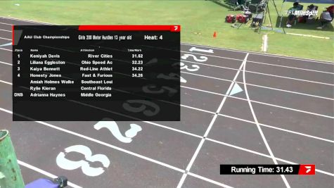 Youth Boys' 200m Hurdles, Prelims 1 - Age 13