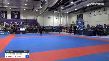 AARON MICHAEL JOHNSON vs PAULO BRASIL DA SILVA 2019 Pan IBJJF Jiu-Jitsu No-Gi Championship