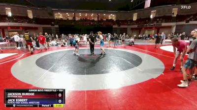 150 lbs Cons. Round 4 - Jack Egbert, Poteau High School Wrestling vs Jackson Burdge, Keystone Kids