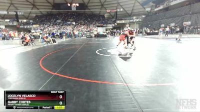 Girls 1B/2B/1A/2A 170 Quarterfinal - Gabby Cortes, Mount Baker (Girls) vs Jocelyn Velasco, Toppenish (Girls)