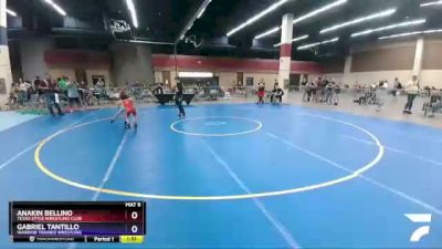 53 lbs Round 3 - Anakin Bellino, Texas Style Wrestling Club vs Gabriel Tantillo, Warrior Trained Wrestling