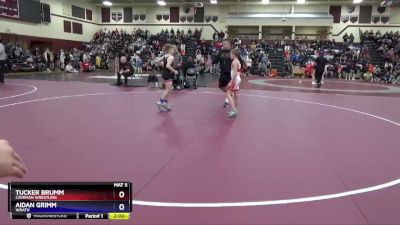 12U-4 lbs Round 2 - Tucker Brumm, Caveman Wrestling vs Aidan Grimm, Wrath