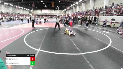 70 lbs Consolation - Carmelo Norero, New Mexico vs Cruz Lucero, Duran Elite