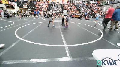 52 lbs Consi Of 8 #1 - Aiden Morrison, Spiro Bulldog Wrestling vs Grayson Varnell, Claremore Wrestling Club