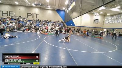 64 lbs Champ. Round 2 - Carter Sweat, Wasatch Wrestling Club vs Karston Butler, Riverton Wolf Pack Wrestling