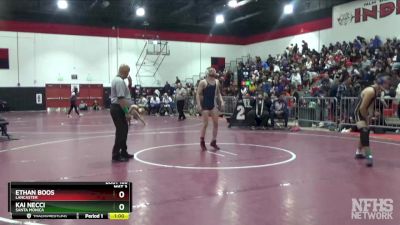 145 lbs Cons. Round 1 - Ethan Boos, Lancaster vs Kai Necci, Santa Monica