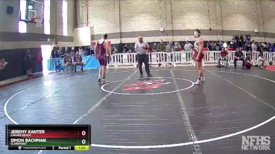 182 lbs Cons. Round 2 - Simon Bachman, Claremont vs Jeremy Kanter, Laguna Beach