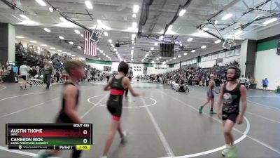 70 lbs Semifinal - Austin Thome, IAWC vs Cameron Rios, Lions Wrestling Academy