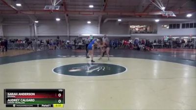 170 lbs Cons. Round 6 - Audrey Calgaro, Canon-McMillan vs Sarah Anderson, Batavia