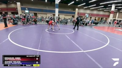 126 lbs 1st Place Match - Immanuel Gibbs, Texas Takedown Academy vs Dominic Wilson, Rockwall Training Center