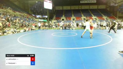 132 lbs Cons 32 #2 - Jared Johnston, Ohio vs Joshua Vazquez, Illinois