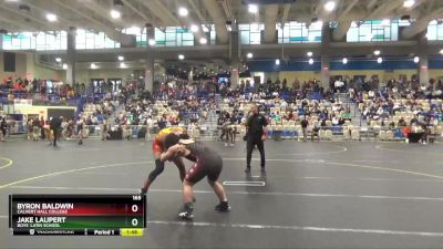 165 lbs Champ. Round 2 - Jake Laupert, Boys` Latin School vs Byron Baldwin, Calvert Hall College