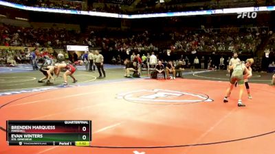 165 Class 2 lbs Quarterfinal - Brenden Marquess, Marshall vs Evan Winters, Ste. Genevieve