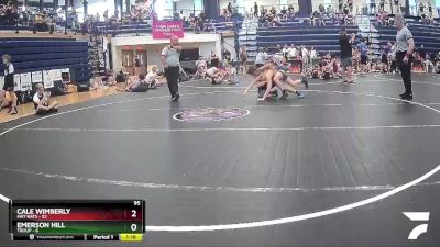 95 lbs Round 4 (6 Team) - Cale Wimberly, Mat Rats vs Emerson Hill, Troup