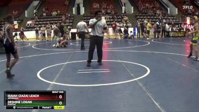 105/110 Round 4 - Deshine Logan, Pontiac vs Isaiah (ZaZa) Leach, Jefferson