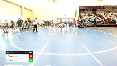 154-H lbs Round Of 32 - Jack Barkley, Kellenberg vs James Chicco, Calhoun