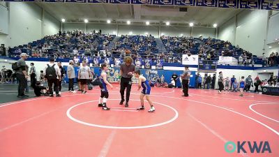 83 lbs Consolation - Brody Shoptese, Newkirk Takedown Club vs Presley Williams, Harrah Little League Wrestling