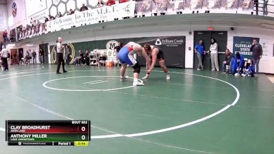 285 lbs Cons. Semi - Anthony Miller, Lake Uniontown vs Clay Broadhurst, Avon Lake