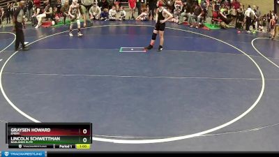 92 lbs Quarterfinal - Lincoln Schwettman, Badlands Elite vs Graysen Howard, Emery