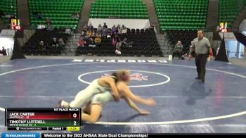 122 lbs Finals (2 Team) - Jack Carter, Huntsville vs Timothy Luttrell, Smiths Station Hs