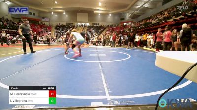 138 lbs Final - Macy Gorczynski, Dark Cloud Wrestling Club vs Iliana Villagrana, ALL AMERICAN WRESTLING CLUB