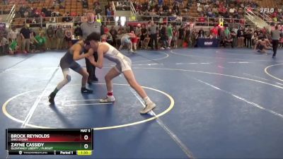 108 lbs Cons. Round 2 - Zayne Cassidy, Olentangy Liberty / Pursuit vs Brock Reynolds, Ohio Storm