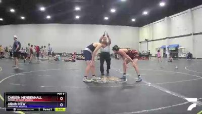 167 lbs Cons. Semi - Aidan New, Southern Wolves vs Carson Mendenhall, School Of Hard Knocks