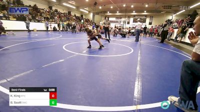 60 lbs Semifinal - Koen King, Miami Takedown Club vs Bohdi Scott, Salina Wrestling Club