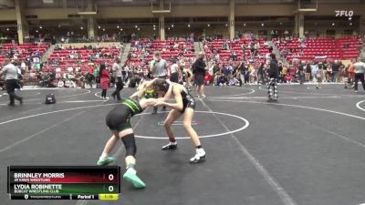 90 lbs Quarterfinal - Brinnley Morris, Jr Kaws Wrestling vs Lydia Robinette, Bobcat Wrestling Club