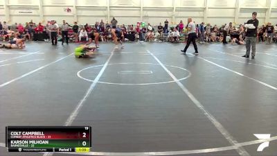 157 lbs Round 1 (8 Team) - Karson Milhoan, Barnesville vs Colt Campbell, Combat Athletics Black