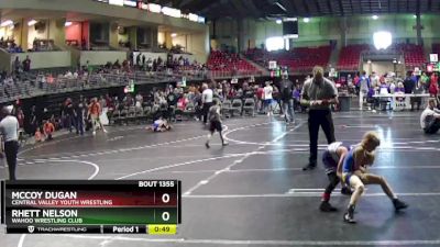 62 lbs 5th Place Match - Rhett Nelson, Wahoo Wrestling Club vs McCoy Dugan, Central Valley Youth Wrestling