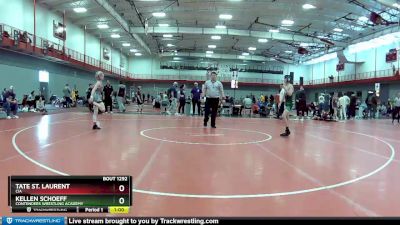 85 lbs Semifinal - Tate St. Laurent, CIA vs Kellen Schoeff, Contenders Wrestling Academy