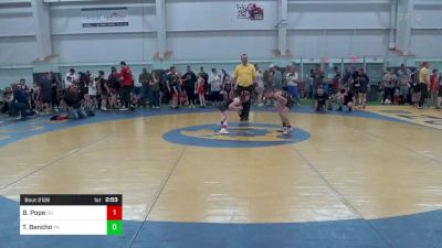 70-M lbs Consi Of 8 #1 - Bristol Pope, OH vs Tucker Bencho, PA