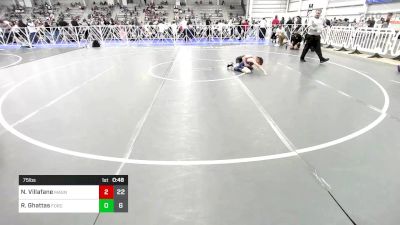 75 lbs Rr Rnd 1 - Nelson Villafane, Mat Assassins Black vs Rylan Ghattas, Force Wrestling Club