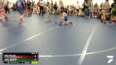 76 lbs Round 4 (8 Team) - Cody Bakhsh, Steller Trained vs Joey Miller, U2 Upstate Uprising Blue