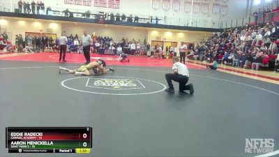 120 lbs Semifinals (8 Team) - Eddie Radecki, Caravel Academy vs Aaron Menickella, Saint Mark`s