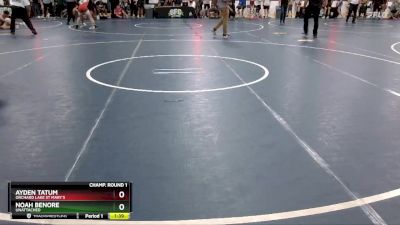 145 lbs Champ. Round 1 - Ayden Tatum, Orchard Lake St Mary`s vs Noah Benore, Unattached